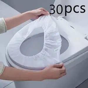 Disposable Flushable Toilet Seat Cover Paper, Portable Travel Pack, Soft Paper Lid, Comfortable and Hygienic, Ideal for On-The-Go Use