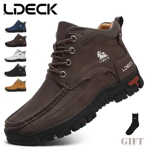 [Men's Sneakers Chukka Boots] LDECK Men's Fashion Sneakers Chukka Boots Breathable Daily Casual Work Office Shoes