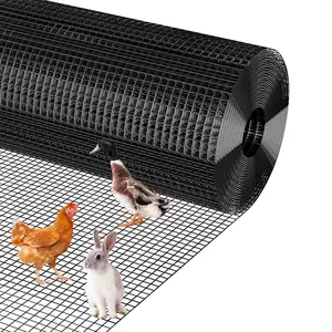 Hardware Cloth 1/2 inch - 48in x 100ft 19GA Galvanized Chicken Wire Mesh Roll,Hot-Dipped After Welding for Chicken Coop,Rabbit Cages & Garden Fencing