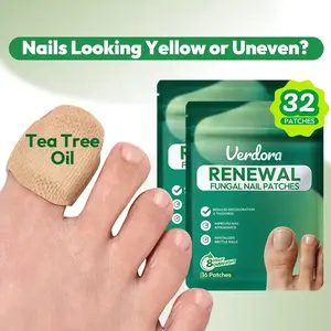 32PCS Fungal Nail Patches – Overnight Nail Repair Patches for Damaged & Discolored Nails, Hydrogel Nail Care Treatment