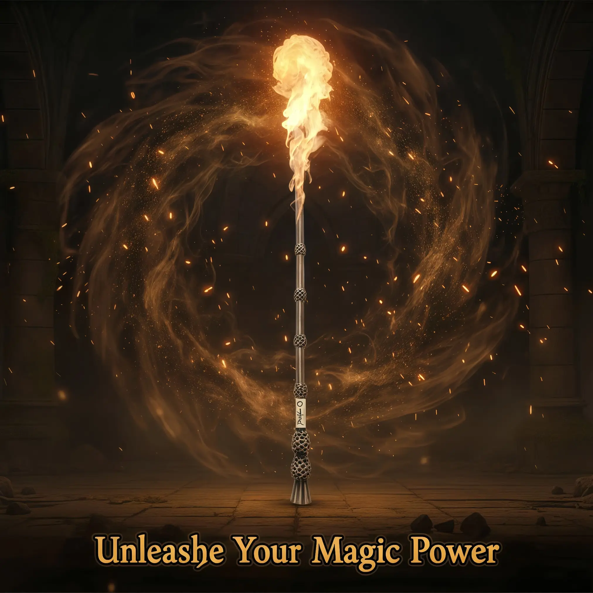 Quirky Look Resin Magic Wand Equipment - Fun Trick Prop with Batteries, Ages 12+ Entertaining Toy for Magic Games, Great Gift for Friends