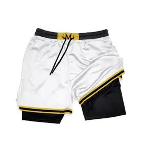 Majin Buu Performance Shorts Summer Double Layer Beach Pants Fitness Training Pant Sports
