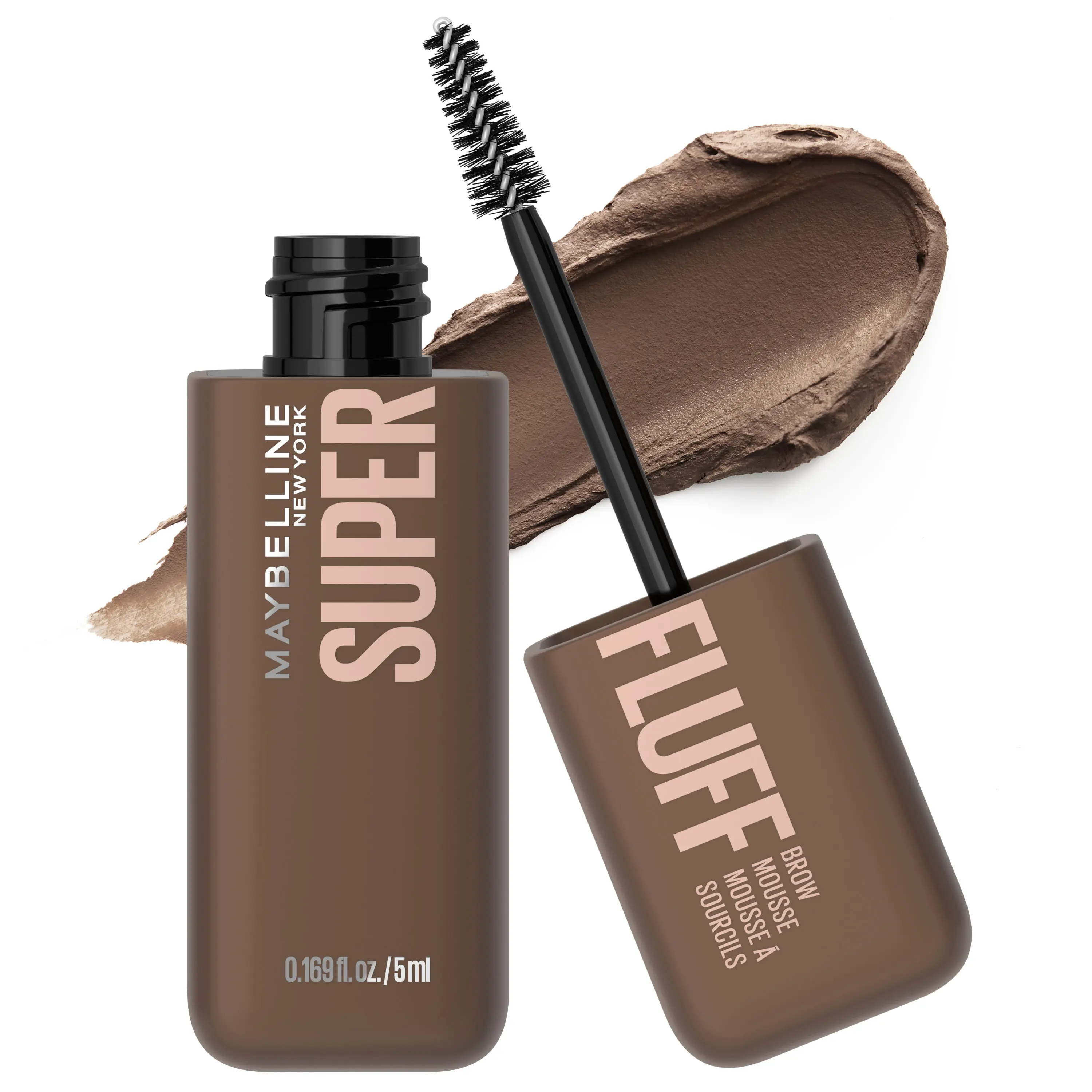 Superfluff Eyebrow Volumizing Mousse, Buildable Soft & Full brows, All-day Wear, Flake Resistant, Maybelline New York Superfluff Eyebrow Volumizing Mousse, Buildable Soft & Full brows, All-day Wear, Flake Resistant, Maybelline New York