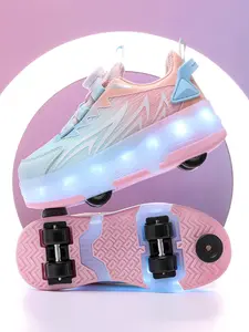 High-Quality Shoes with Wheels, Braked Training Shoes, Rechargeable Glowing Sole, Detachable Wheels, All-Season Use, 2026 New Version