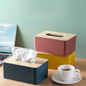 Tissue Box Cover, 1 Count Rectangular Tissue Holder, Tissue Storage Box for Desk, Office, Home Organizer for Living Room Bedroom Bathroom, Bathroom Accessories