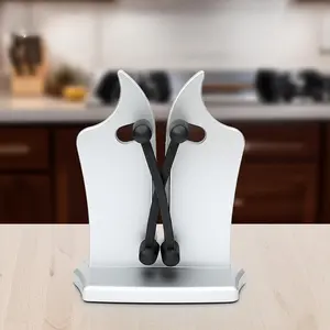 Stainless Steel and Ceramic Kitchen Knife Sharpener System, Kitchenware Effortless Precision Sharpening for All Kitchen Knives