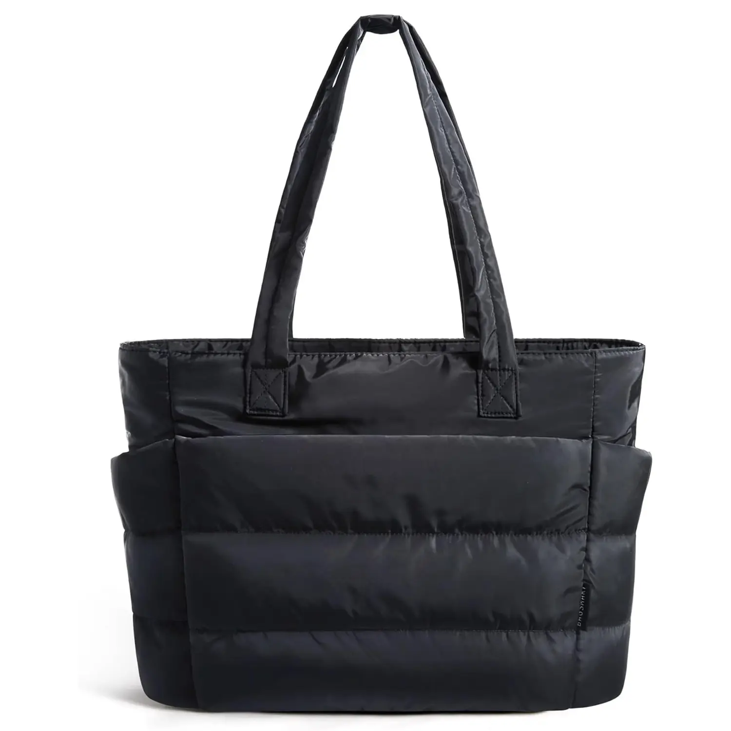 Women's Down Handbag Large Nurse Bag Shoulder Carryall Nylon Quilted Puffy Bag with Zipper for Work Travel, Caregiver Bag, Stylish & Functional Daily Use Accessory, Puffer Tote Bag, Quilted Tote Bags, Practical Bag, Shoulder Totes