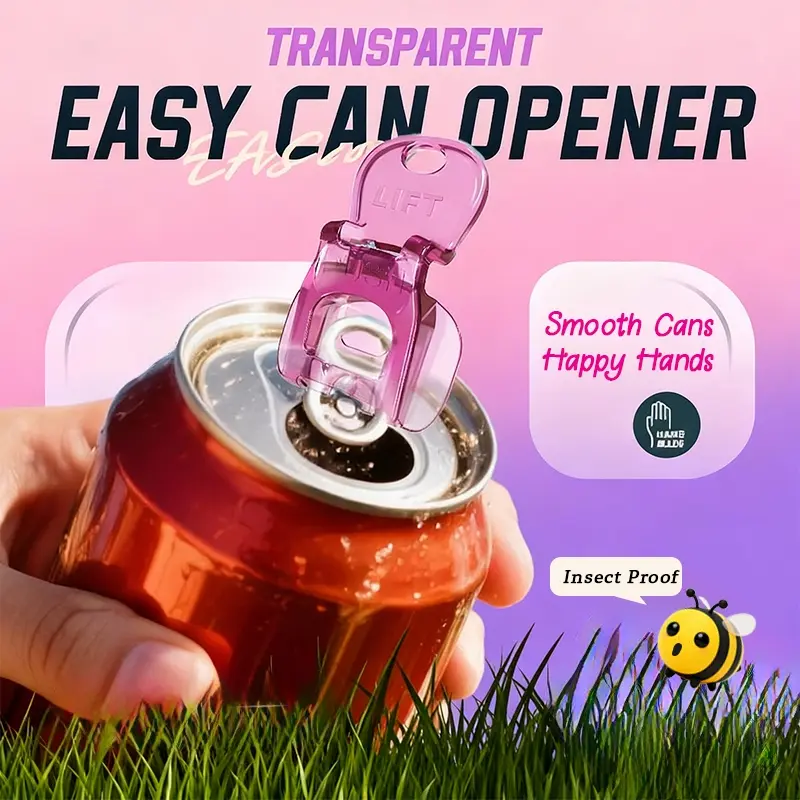 6/12 pack transparent manual Can Opener, Household Kitchen Bottle Opener, Soda Can Opener, Beverage Can Opener, suitable for manual can openers, Can Openning Tool For Every Household, Chrismas Party Supplies, Kitchen Stuff, Kitchen Accessories, Utensils
