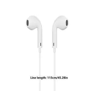 Wired Earphones with Microphone & Volume Control, Music Earbuds, Portable In-Ear Headphones for USB-C & Android Devices