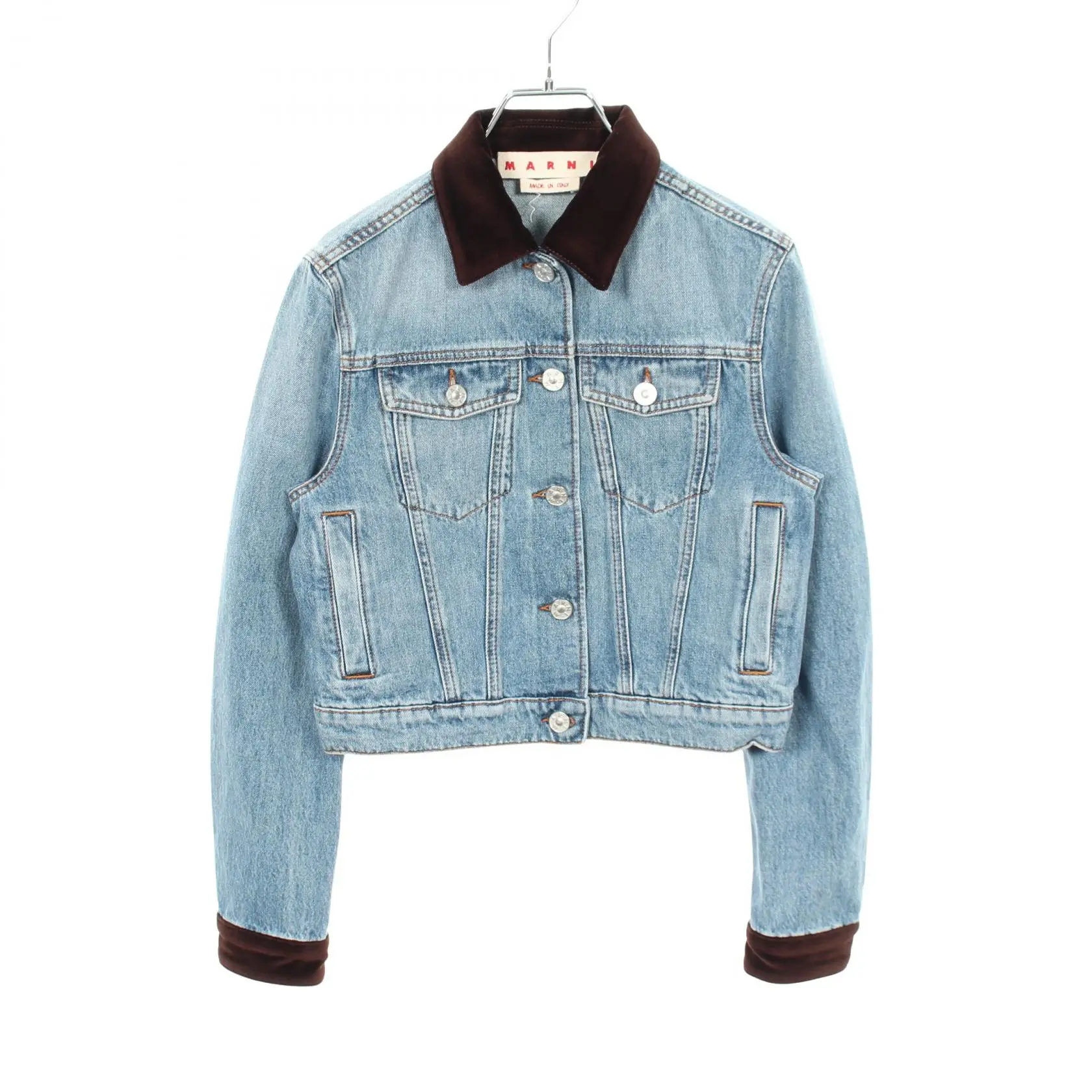 Pre-owned MARNI Cotton Small Leather Goods Denim Jacket