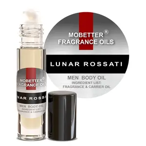 MOBETTER FRAGRANCE OILS' Lunar Rossati Men Body Oil 1/3 oz roll on Glass Bottle