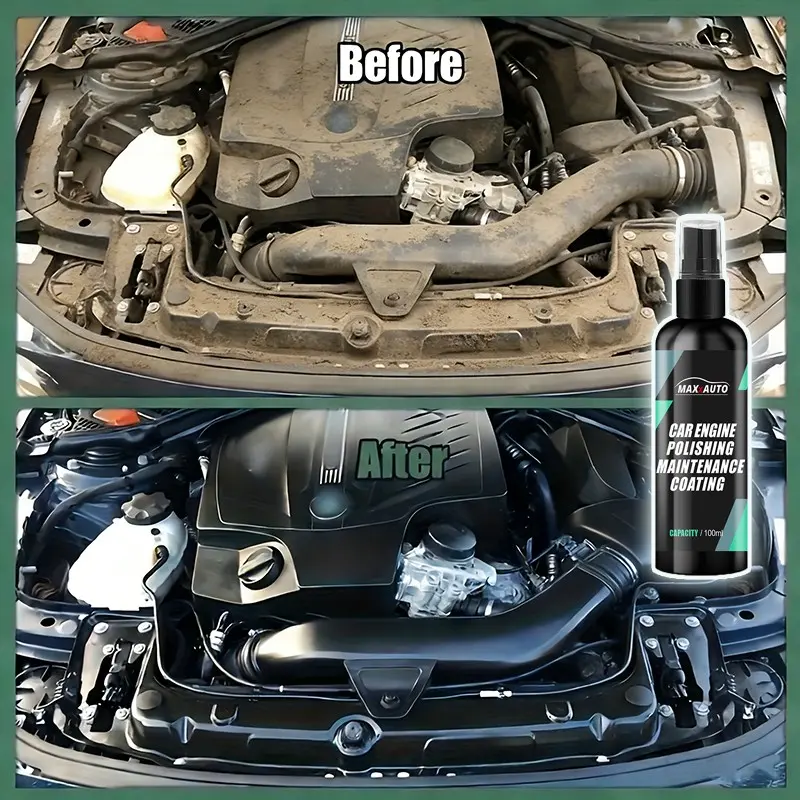 Car Engine Restorer Back To Black Gloss Car Plastic Polishing Parts Restorer - Enhances Shine & Restores Luster & Protection Car Maintenance Engine Polish Coating Automotive Detailing Product Auto Detailing Products Auto Detailing Supplies