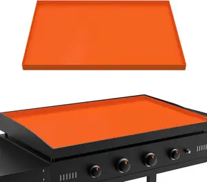 36 Inch Silicone Griddle Cover, Heavy Duty Food Grade Griddle Mat for Blackstone Grill Top, Year-round Protective Cover for Keep Surface Clean, Orange