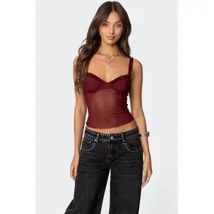 Mercy Sheer Mesh Bra Top