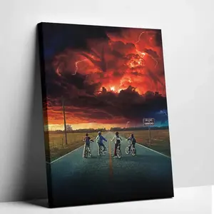 Iconic Character Stranger Things Season 2 Key Art Poster Iconic Wall Decor for Fans & Movie Lovers