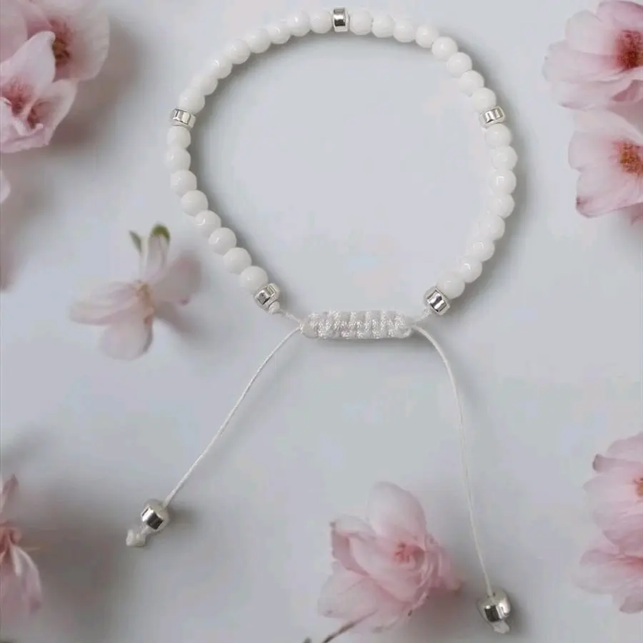 adjustable bracelet idde de Obatala pulso adjustable