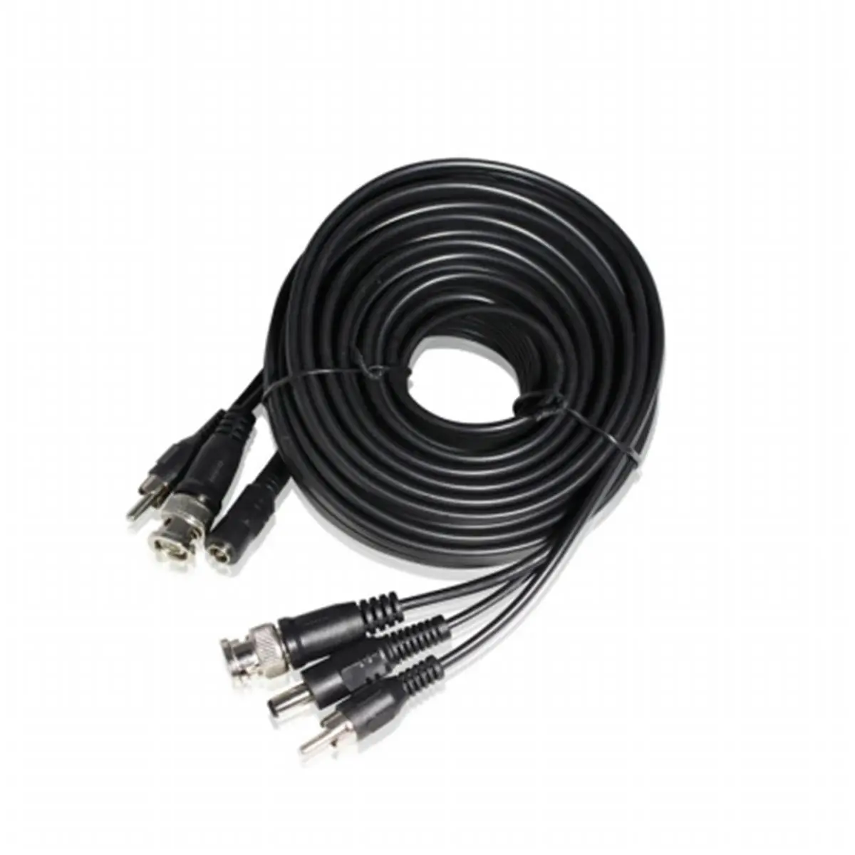212 MAIN Prebuilt Siamese Wired Digital Cable - w-vpa2008 BNC Video, 5.5mm Power, RCA Audio Plugs, 25ft, AWG22 Gauge, Plug-and-Play Accessory for Security Cameras/DVRs (Video+Power+Audio Accessories)
