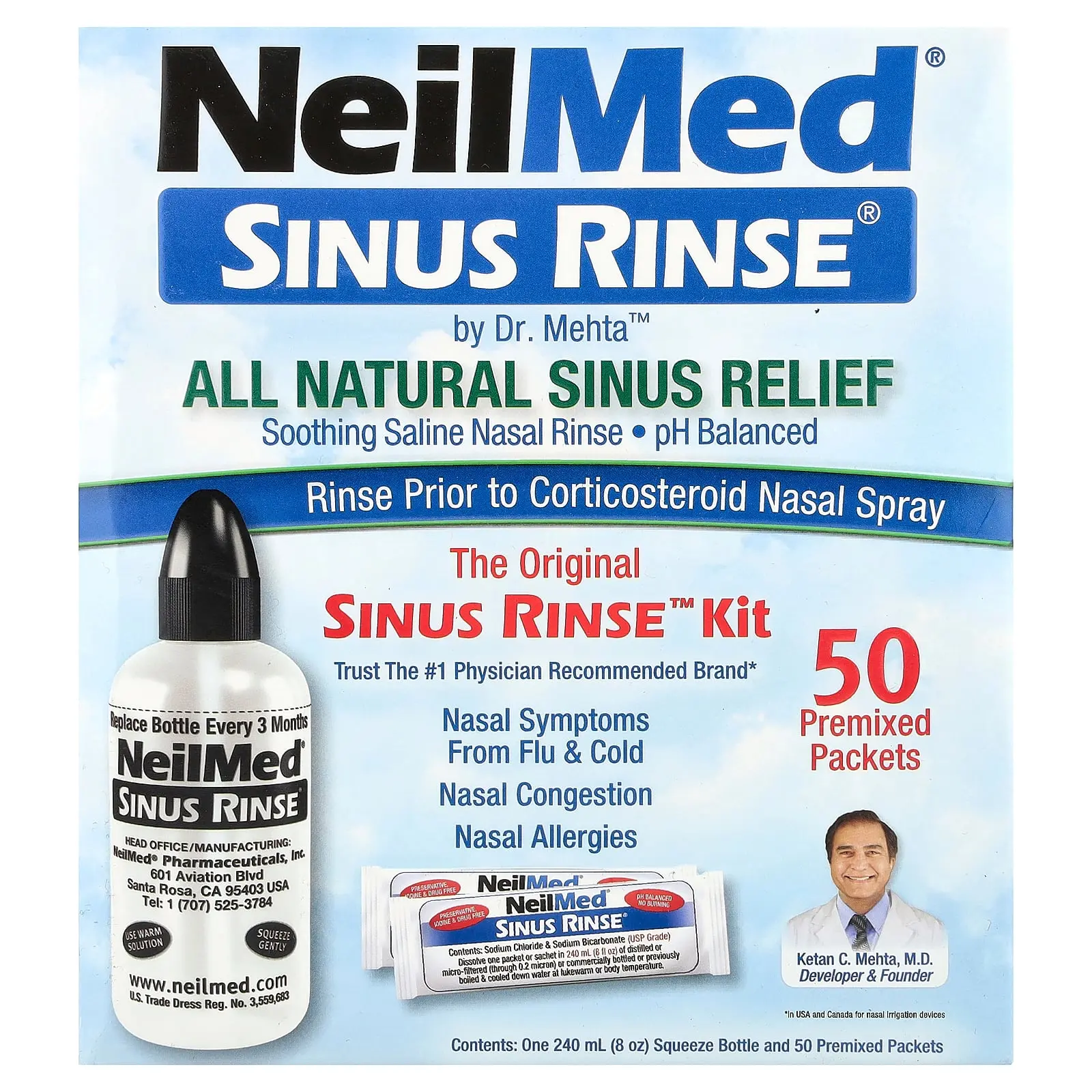 NeilMed Sinus Rinse Kit™, 1 Kit | HSA/FSA Eligible