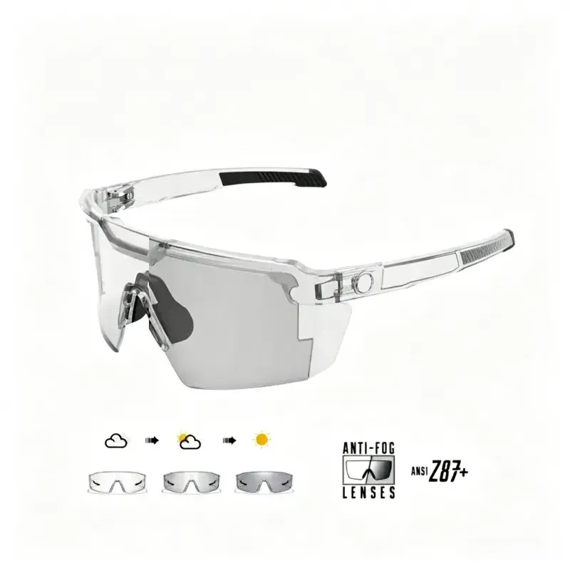 ANSI Z87+ Safety Polarized Square Sunglasses for Men - Polycarbonate Sports Eyewear, Anti-Glare Mirrored Lenses, Lightweight Durable Frame, Stylish Casual Design, Protective Case, Quality Accessories for Sport Use, Men's Sunglasses