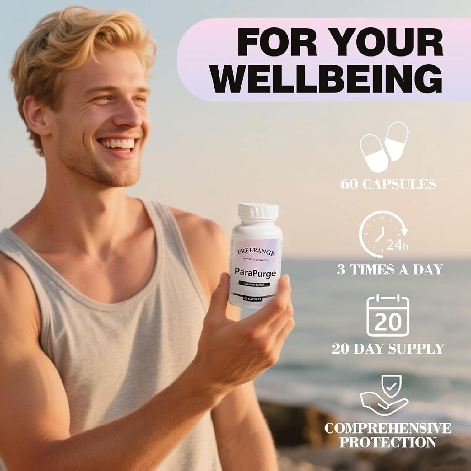 Parapurge Gut Cleanse - Parapurge Gut and Colon Support Supplement, Parapurge Cleanse Capsules for Colon & Gut Health, Non-GMO Formula for Women & Men, 60 Capsules Healthcare Natural Fitness Dietary Parapurge Gut Cleanse - Parapurge Gut and Colon Support Supplement, Parapurge Cleanse Capsules for Colon & Gut Health, Non-GMO Formula for Women & Men, 60 Capsules Healthcare Natural Fitness Dietary
