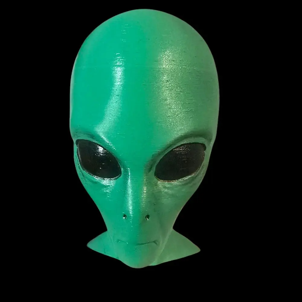 Alien Headset Stand - Green Alien Design with black Eyes and No Additional Features