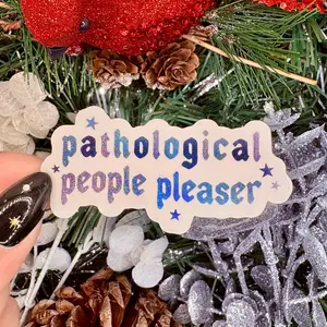 Pathological People Pleaser Swifie Crushed Glitter Finish Sticker