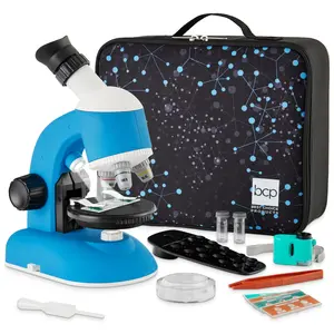 Best Choice Products 30-Piece STEM Kids Microscope Science Kit w/ 100x, 600x, 1200x Zoom, Slides, Carrying Case Best Choice Products 30-Piece STEM Kids Microscope Science Kit w/ 100x, 600x, 1200x Zoom, Slides, Carrying Case