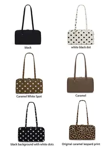 New Solid Color Nylon Round Top Gift Set, Single Shoulder Bag, Korean Style Simple Tote Bag, Fashionable and Practical Accessory