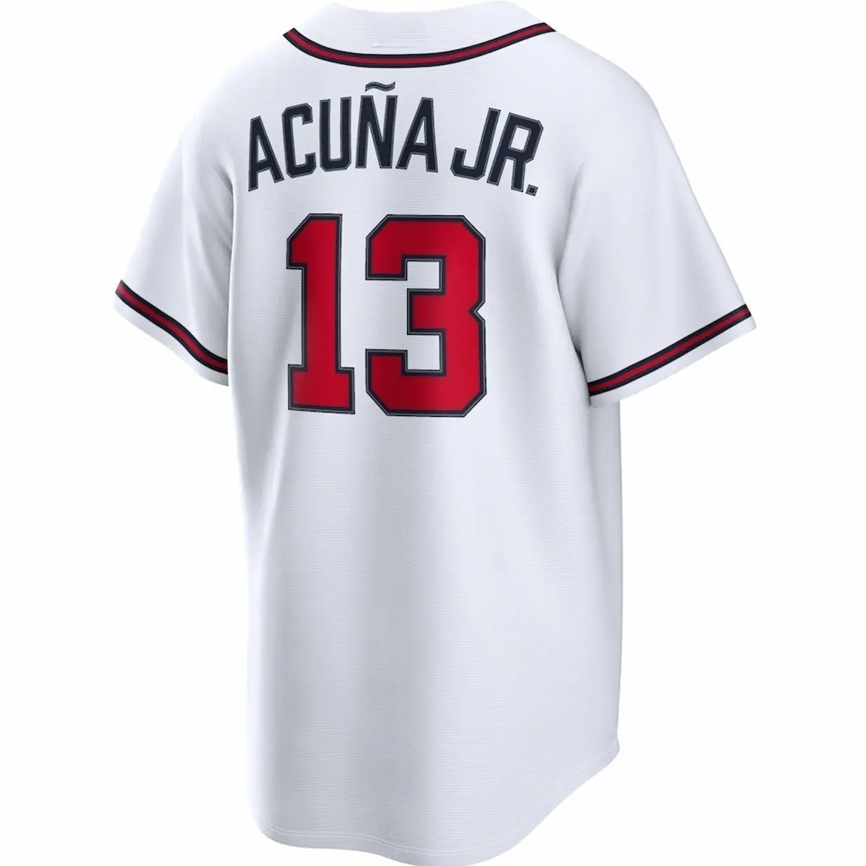 Unisex Baseball Atlanta USA Acuña Jr. 13 Home Replica Jersey - White
