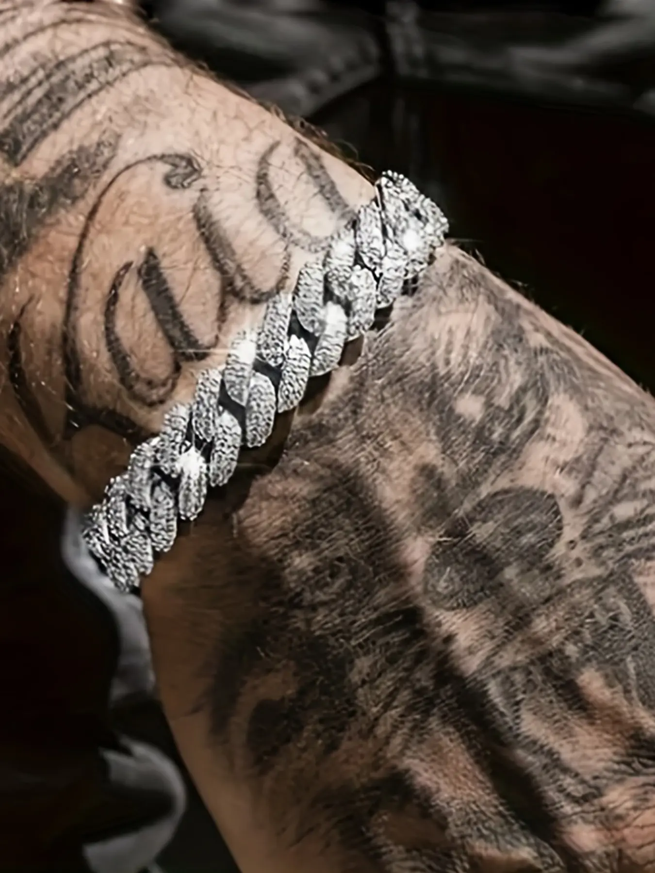 Luxury Rhinestone Cuban Chain Bracelet for Men & Women, Hip Hop Style Jewelry, Unisex Fashion Accessory, Perfect Gift Idea, Exquisite Bracelet, Beautiful Bracelets