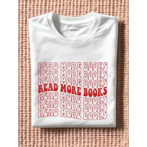 Read More Books T-Shirt, Bookish Librarian Shirt, Book Lover Shirts, Funny Reading Short Sleeve, Bookworm Shirt, Librarian Gifts T-Shirt. TD985