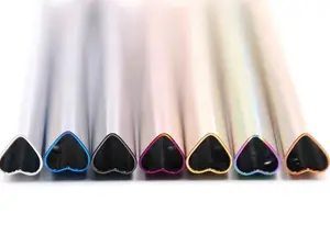 Stainless steel Eco-friendly Heart Shaped Straws