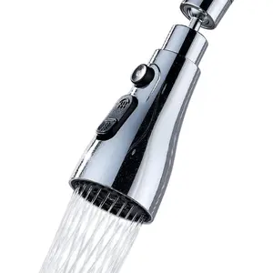 Kitchen Multi-Purpose Faucet, Universal Kitchen Faucet Replacement Head, 3-Mode Kitchen Sink Faucet Extender, 360° Rotatable Kitchen Sink Faucet Nozzle, Bathroom Splashproof Faucet