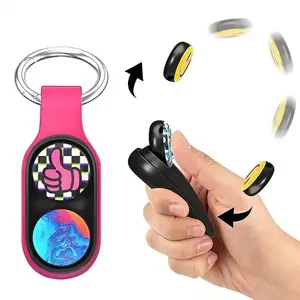 Fingertip Stress Relief Keychain--a tech-style adult stress relief toy, an innovative pocket gadget, suitable as a gift for him or her