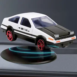 Car Dashboard Drift Spin Ornament, Alloy Rotating AE86 Auto Model Decoration, Classic Cool Mini Car Dash Interior, Follow Drift When Vehicle Turns