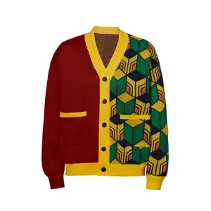 Demon Slayer Women's Sweater | Anime Kimetsu no Yaiba Pullover | Casual Cosplay Fashion | Soft Comfortable Long Sleeve Top