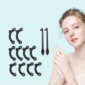 Silicone Nose Pad, 1 Set Nose Shaper Lifter with Accessories, Nose Bridge Straightener, Nose Clip, Face Care Tool for Women & Men