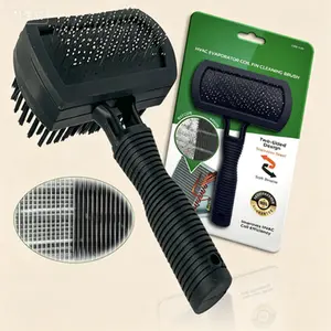 Heavy Duty HVAC Coil Cleaning Brush, Double-Sided AC Fin Cleaner Tool with Stainless Steel Pins, Safe for Evaporator and Condenser Coils, Reusable Air Conditioner Maintenance Brush for Efficient Cleaning