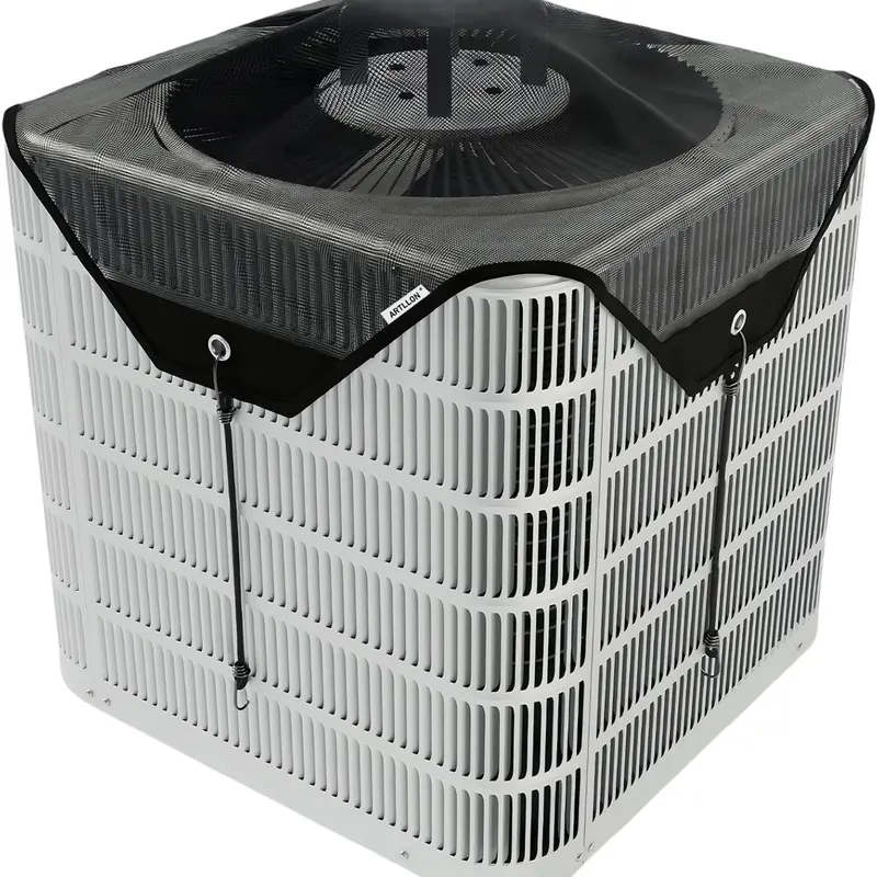 Air Conditioner Covers for Outside Unit 28''x28'', Central Mesh Net AC Unit Covers Outdoor, Heat Pump AC Screen Condenser Cover - Universal Top Defender Cover for All Season