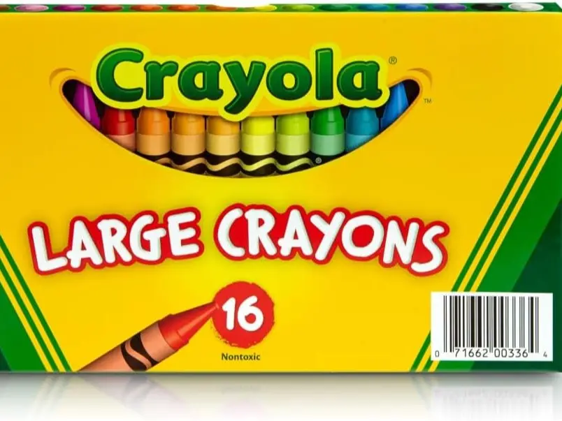 Crayola Large Crayons Classic Colors 16 Count Non Toxic Big Crayons for Toddlers and Young Kids Perfect for Classroom Home and Crafts