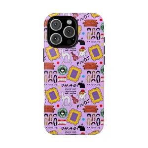 Friends TV Show Custom Smartphone Case, Dual-Layer Polycarbonate & Rubber Cover, Shockproof Protective Tech Accessory, Nostalgic Fan Gift for Cellphones, Accessories