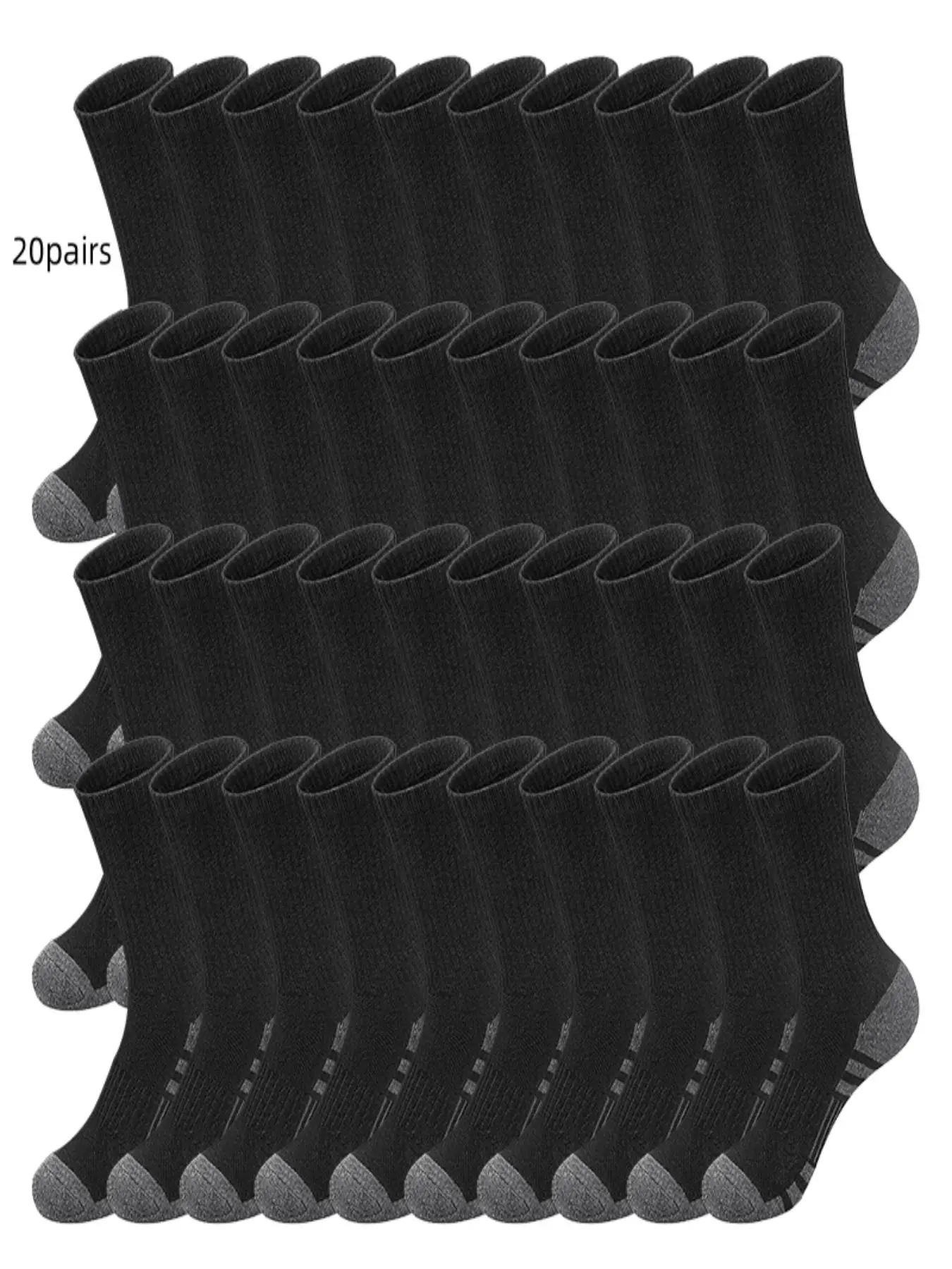 Men's Casual Comfortable Breathable Fabric Mid-Calf Socks for Daily Wear, All-Season Multi-Pair Pack Men's Casual Comfortable Breathable Fabric Mid-Calf Socks for Daily Wear, All-Season Multi-Pair Pack