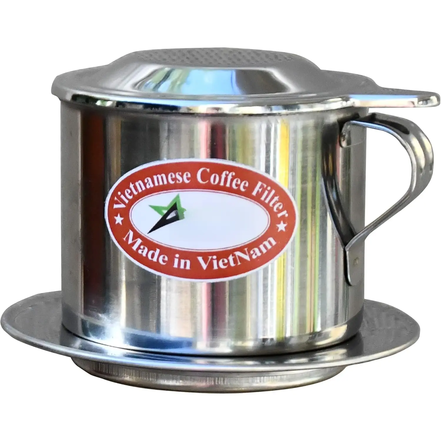 6.5 OZ Vietnamese Coffee Maker Coffee Filter, 2-3 Servings Phin, Screw Down Coffee Vietnamese Coffee Dripper for Vietnamese Style at Home Office (6.5 OZ - Handle)