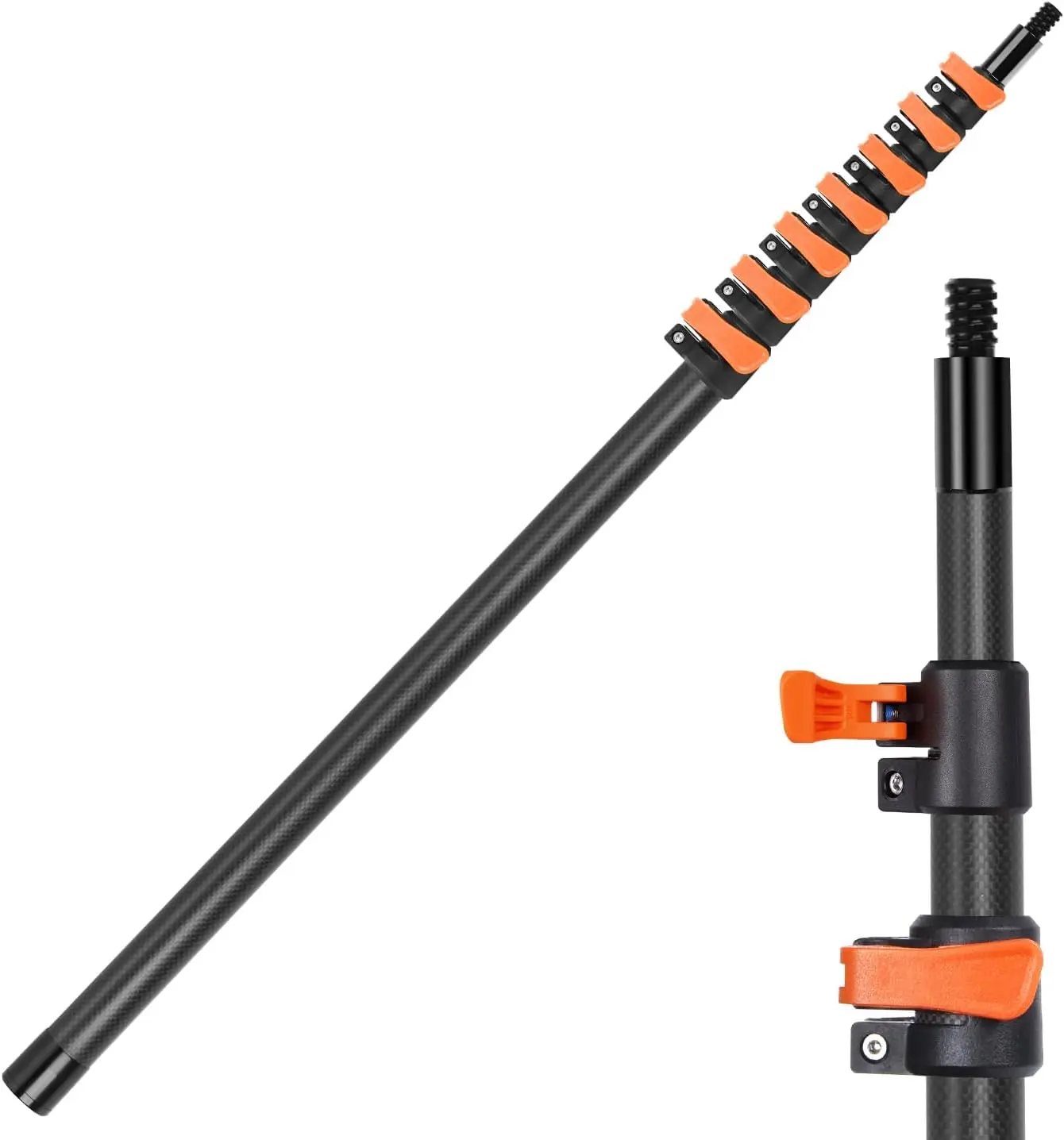 [SummerSales] 30FT Carbon Fiber Telescoping Pole - Multi-Purpose Extension Pole Cleaning, Painting, Dusting, High Reach Tasks