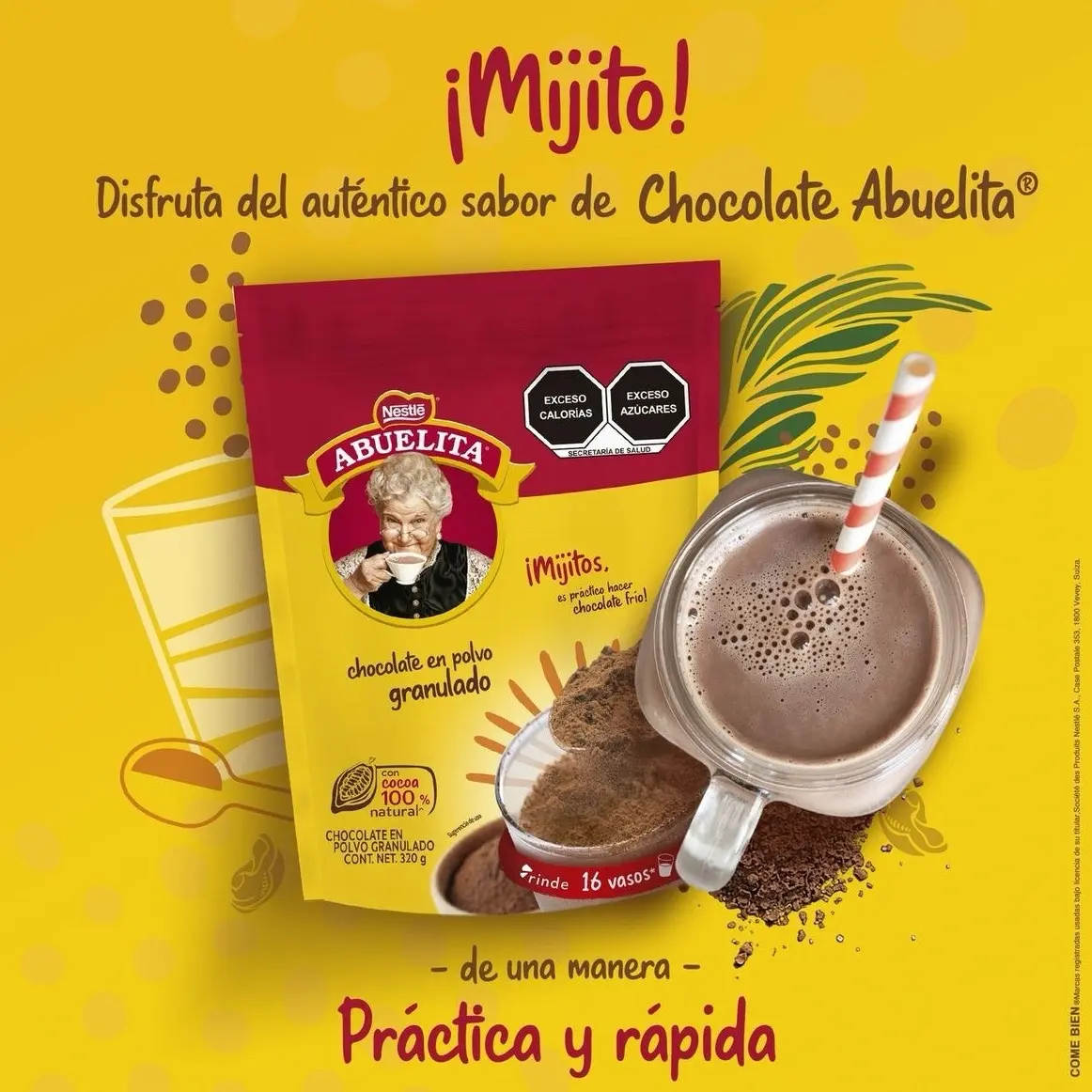 Abuelita Chocolate - Hot Chocolate Powder for Beverages - Cocoa