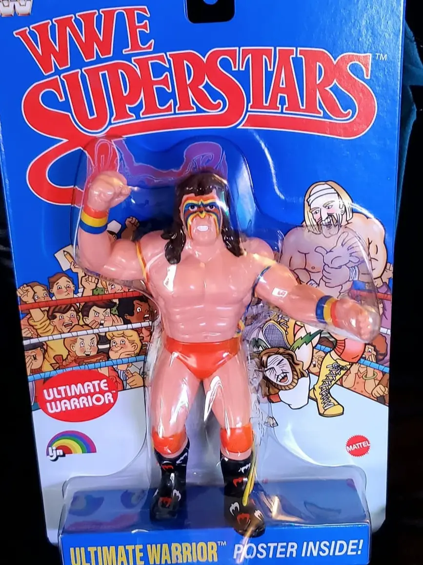 Vintage WWF Superstar Ultimate Warrior Figure Sealed Mattel Collectible