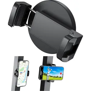 Magnetic Golf Cart Phone Holder, Mount Compatible with EZGO/Yamaha/Club Car, Compatible with iPhone/Galaxy/Google Pixel, All Smartphones, Ultra Strength Magnet Golf Cart Phone Mount