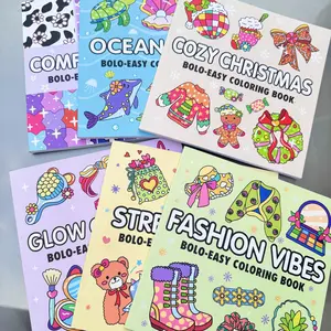 3-Piece Set Thickened Adult and Kids Coloring Books with 52 High-Quality Pages, Multiple Themes and Designs for Relaxation and Holiday Gifts