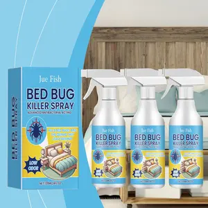 [Arrive in 3 days]  3PCS Jue Fish Bed Bug Killer Spray 3PCS with Tea Tree & Eucalyptus Oils for Long-Lasting Repellent Effect on Mattresses and Bedsteads