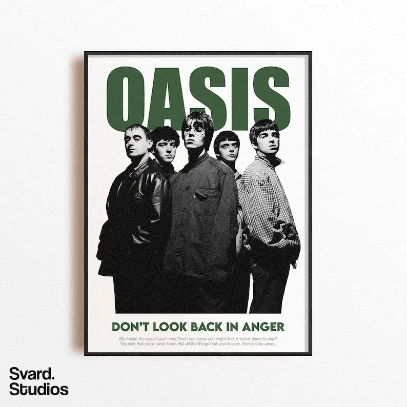 Poster Oasis - Don't Look Back in Anger
